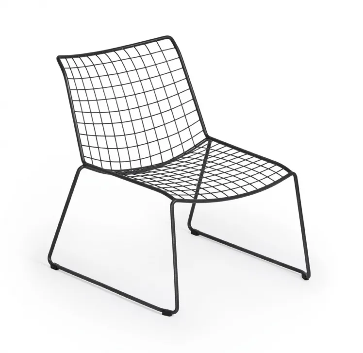 Gartenstuhl Weishupl FLOW Lounge-Sessel Edelstahlsessel graumetallic